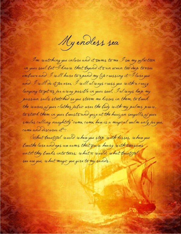 romantic letter 001