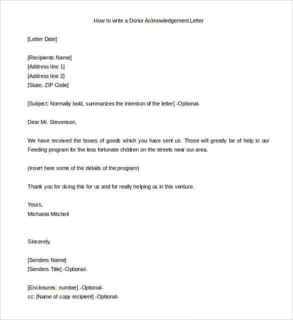Acknowledgement Letter 10