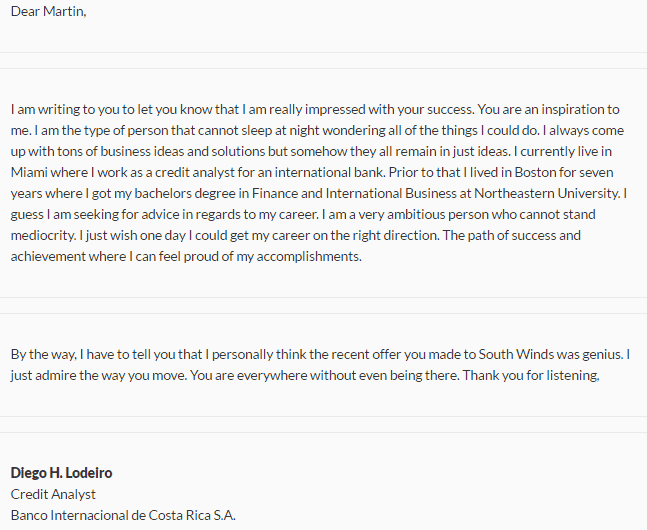 Admiration Letter 20