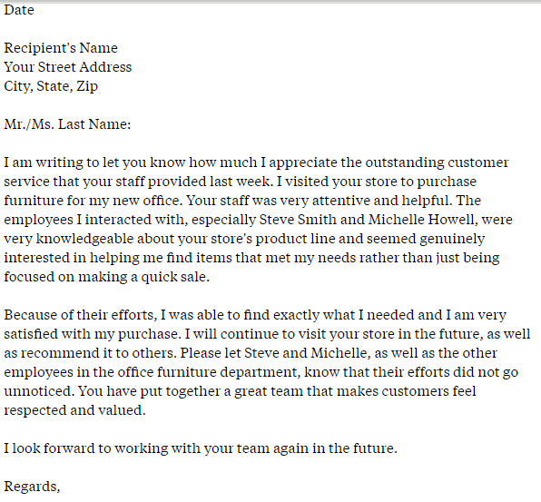 Admiration Letter 30