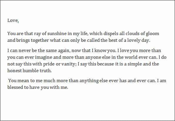 Admiration Letter 70