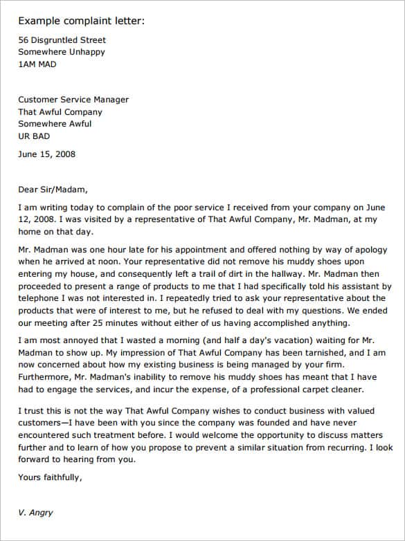 complaint-letter-template-professional-word-templates