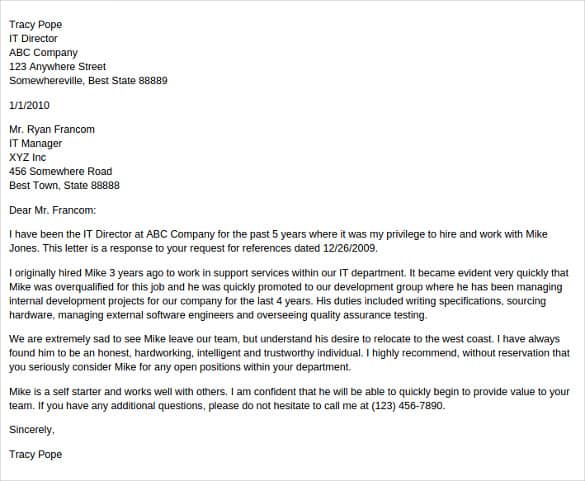 Endorsement Letter 70