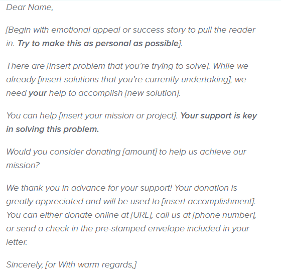 Fundraising Letter 102