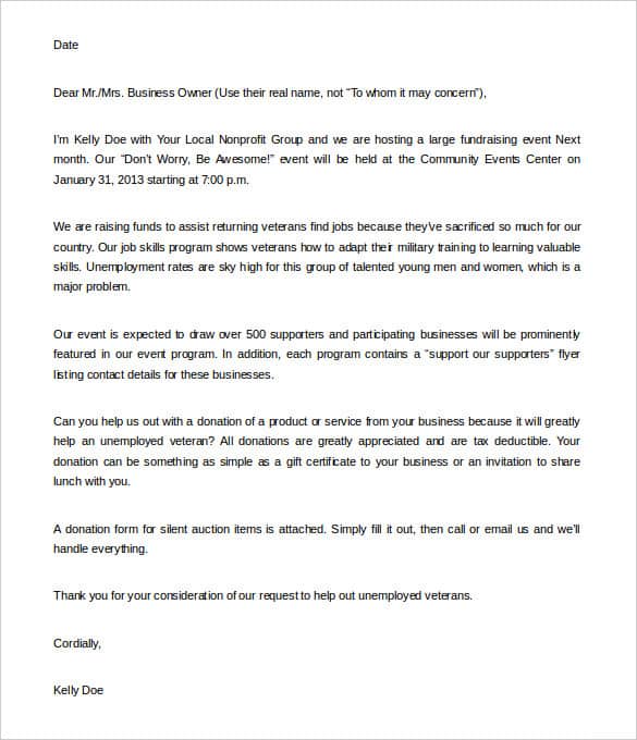 Fundraising Letter 30