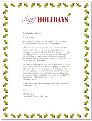 Holiday Letter 10
