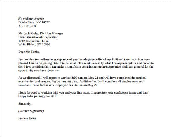 acceptance letter 104
