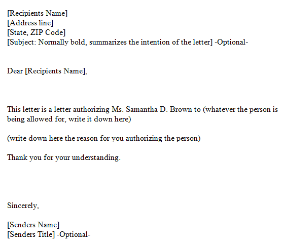 delegation Letter 20
