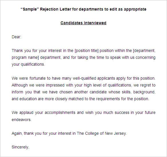 denial letter 40