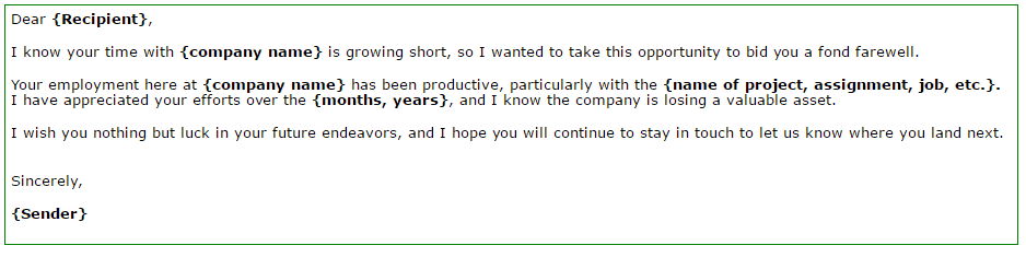 farewell letter 103