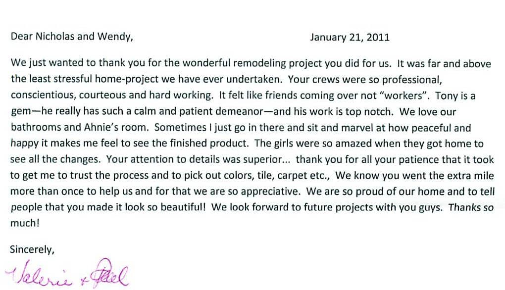feedback letter 80