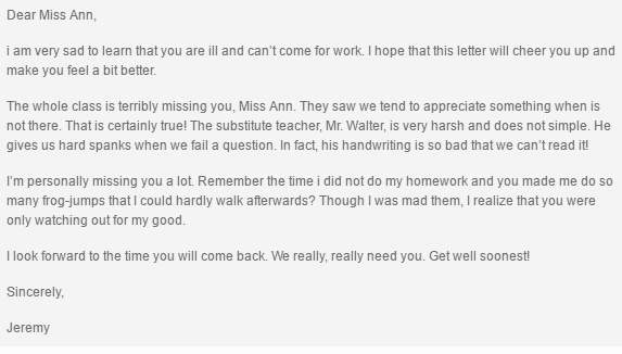 get well soon letter 70