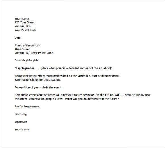 letter of mistake 50