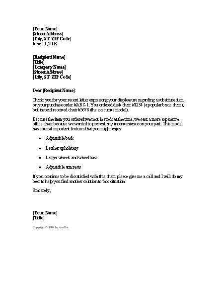 letter of mistake 70