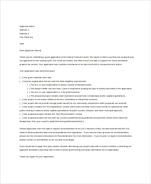 Disapproval Letter 003