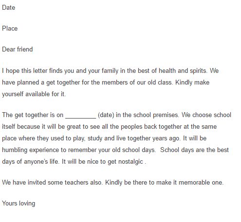 Letter Of Social Event 001