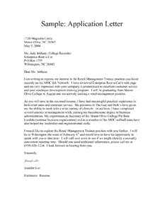 write a government application letter