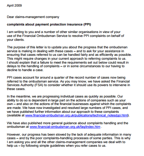 claim letter 9