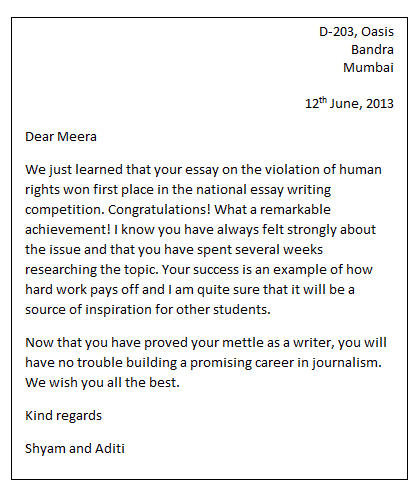 compliment letter 003