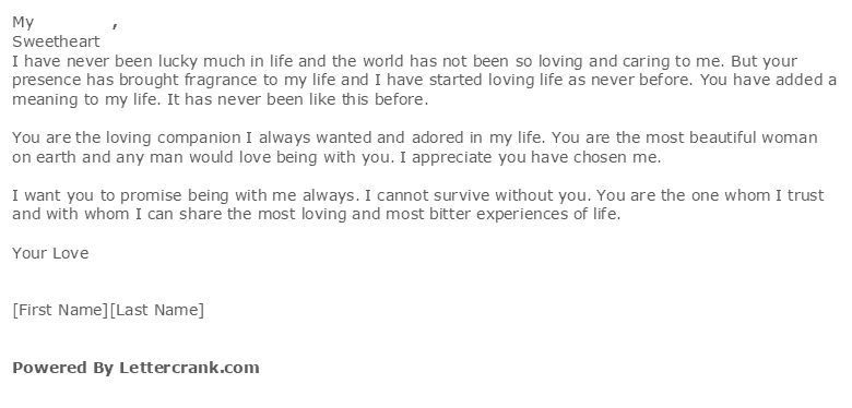 Letter Of Love For Her from www.sampleletterword.com