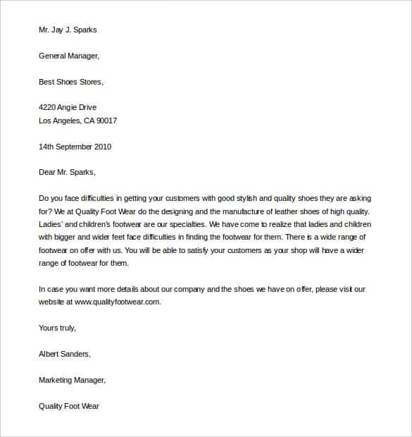 sample sales letter 0010