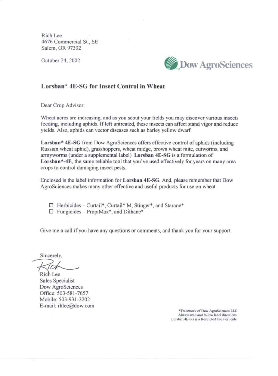 sample sales letter 002.