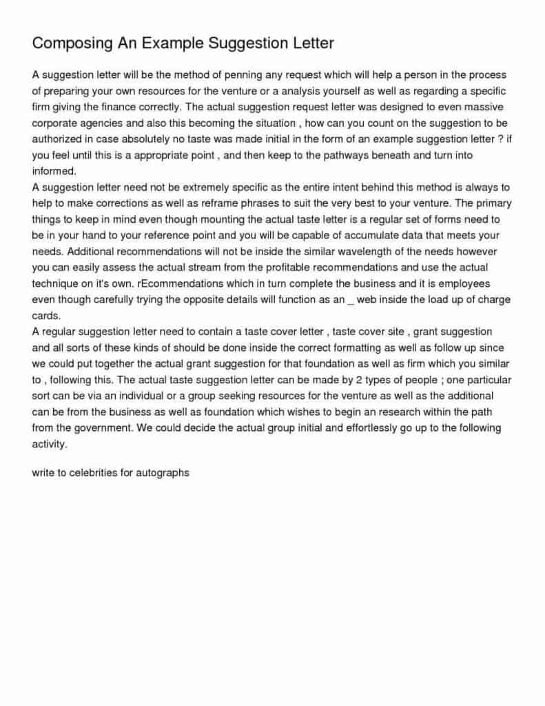 suggestion letter sample 002