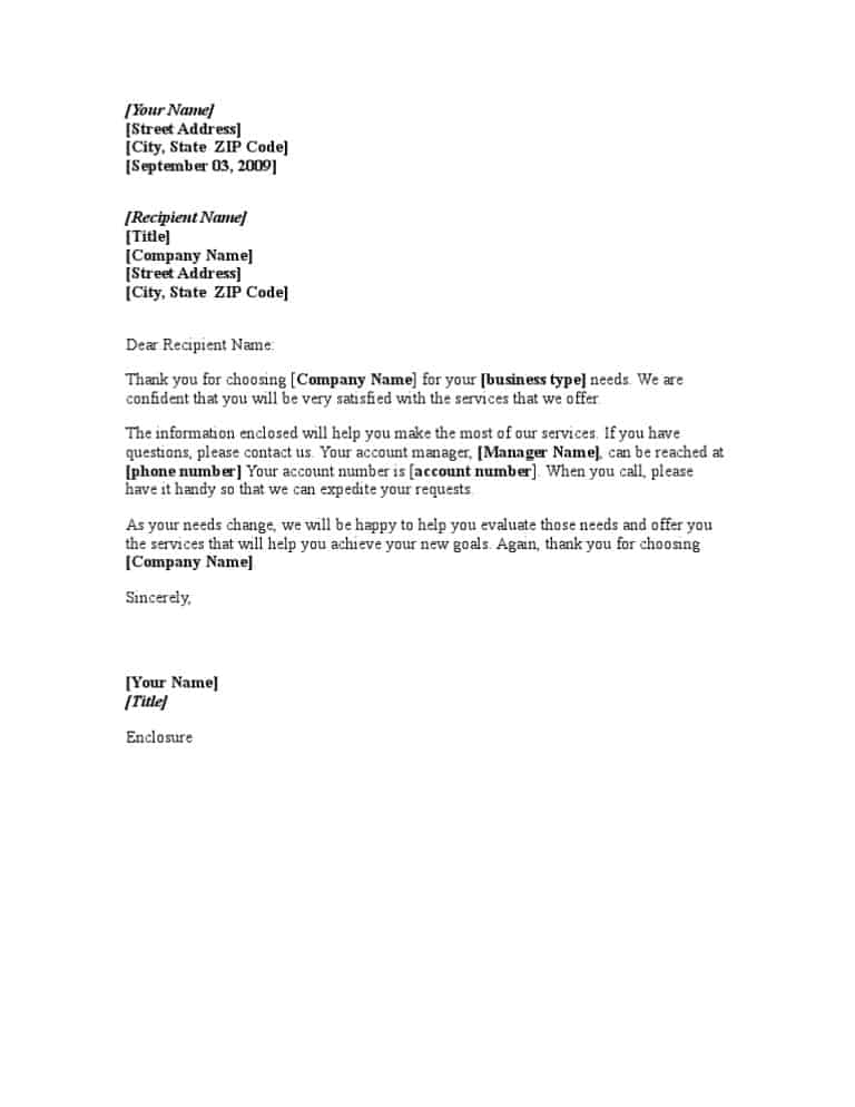8 Sample Information Letters Writing Letters Formats Examples