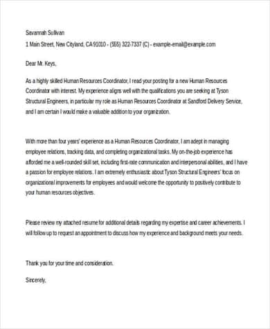 Sample Letter To Human Resources from www.sampleletterword.com